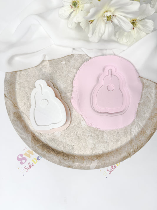 Pear Cookie Cutter & Stamp