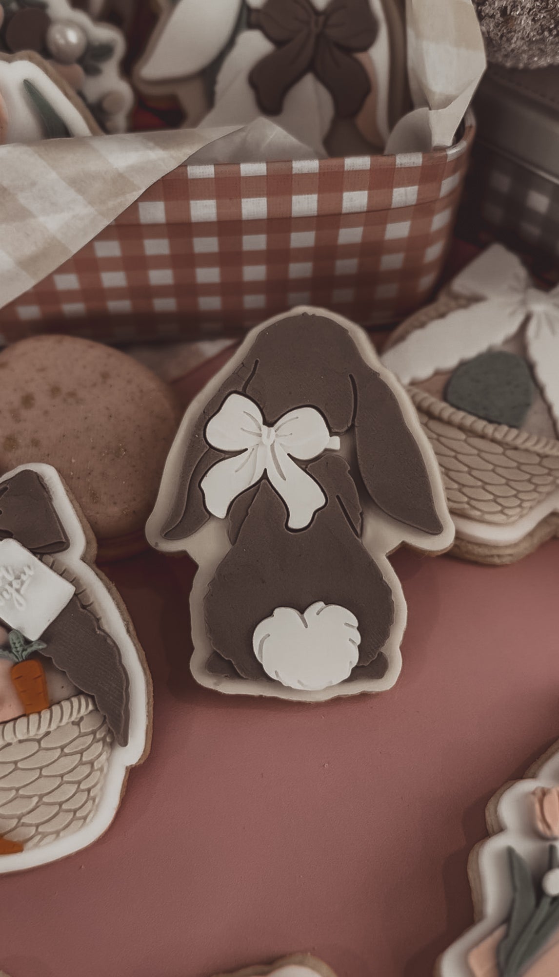 Bunny Butt With Bow Cookie Cutter &amp; Stamp