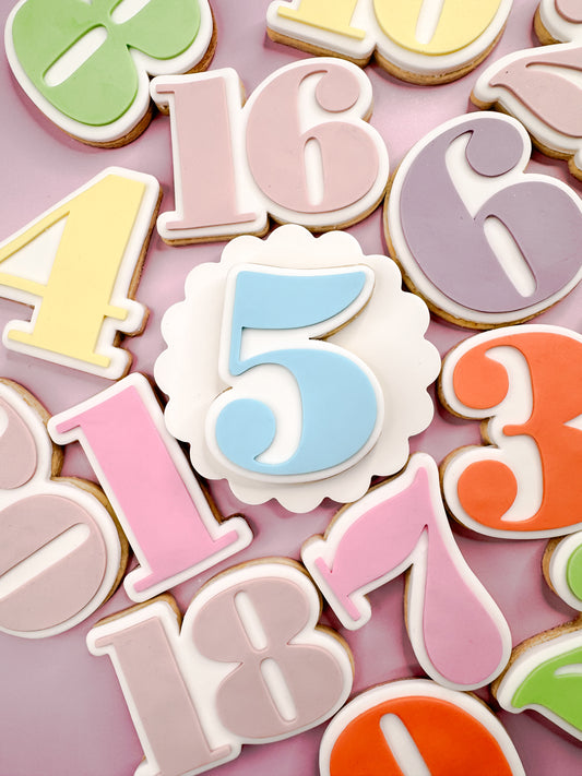 FIVE Cookie Cutter & Stamp