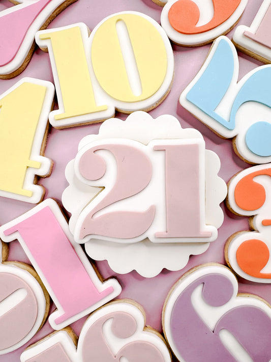 TWENTY ONE Cookie Cutter & Stamp