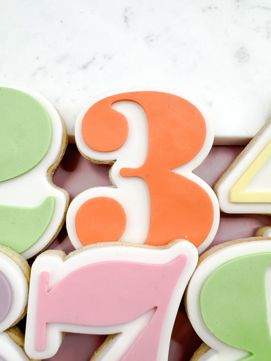 THREE Cookie Cutter & Stamp