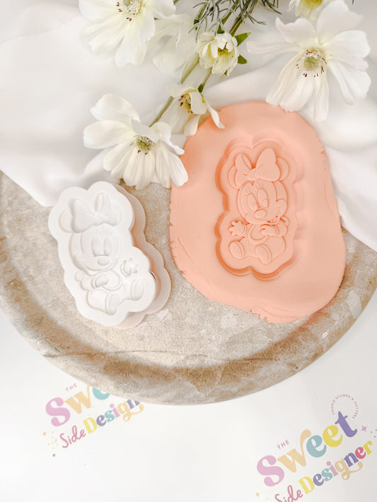 Baby Minnie Cookie Cutter & Stamp