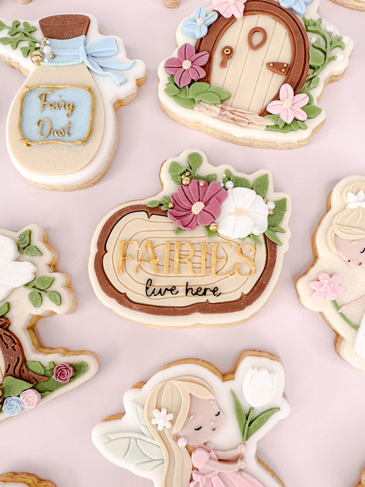 Fairies Live Here Cookie Cutter & Stamp