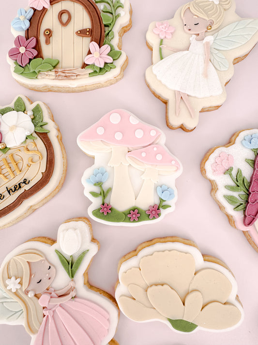 Floral Toadstools Cookie Cutter & Stamp