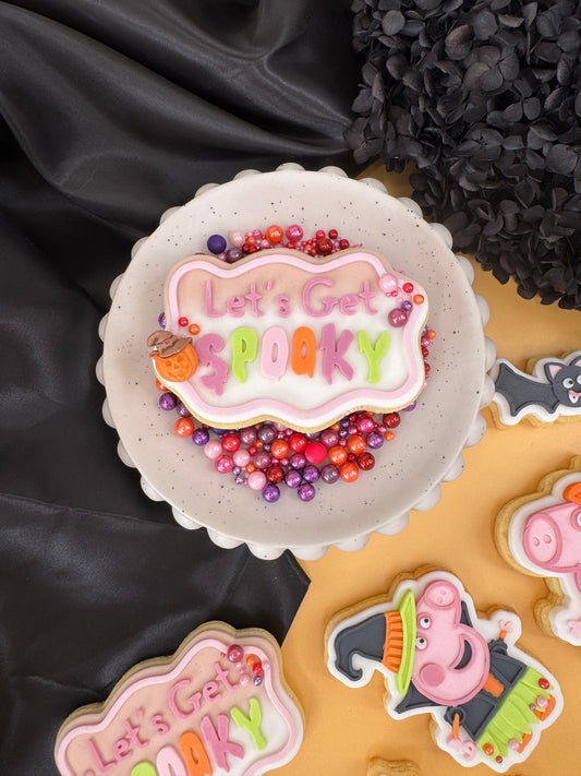 Lets Get Spooky Cookie Cutter & Stamp