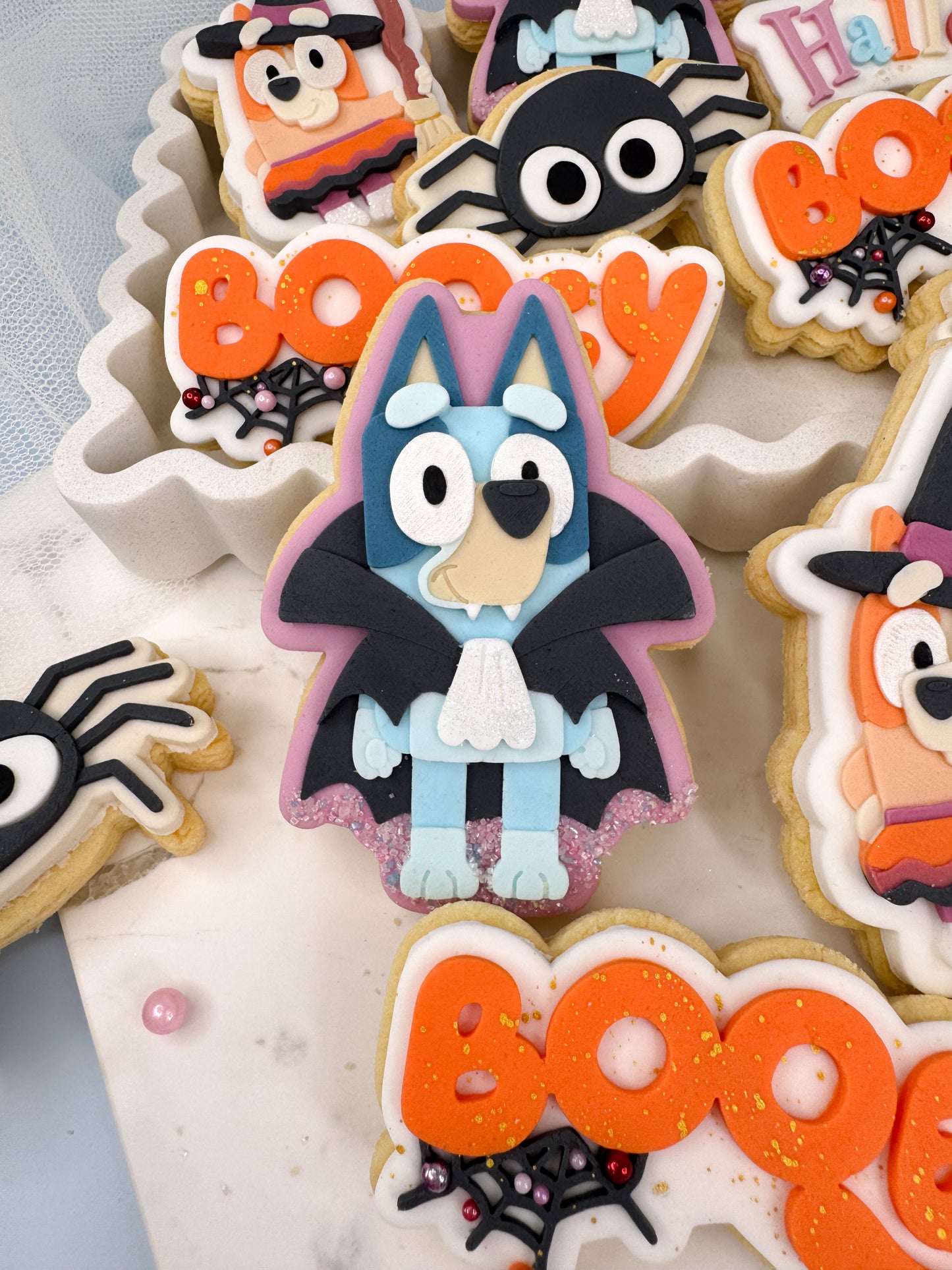 Blue Dog Dracula Cookie Cutter & Stamp