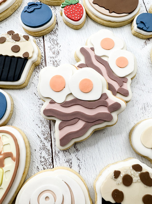 Bacon & Eggs Cookie Cutter & Stamp