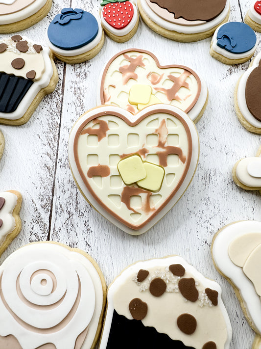 Heart Waffle Cookie Cutter & Stamp