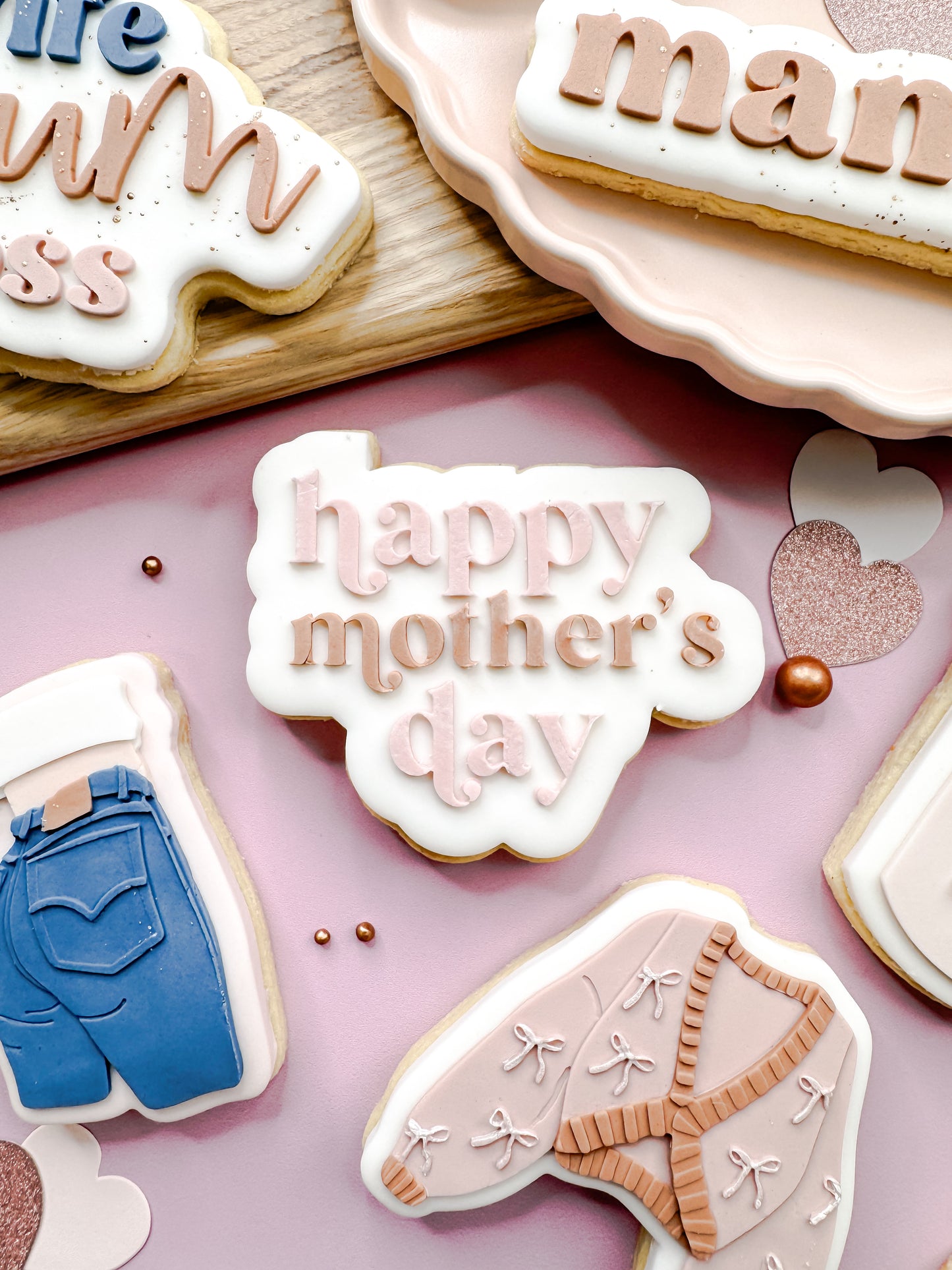 Happy Mother's Day Cookie Cutter & Stamp