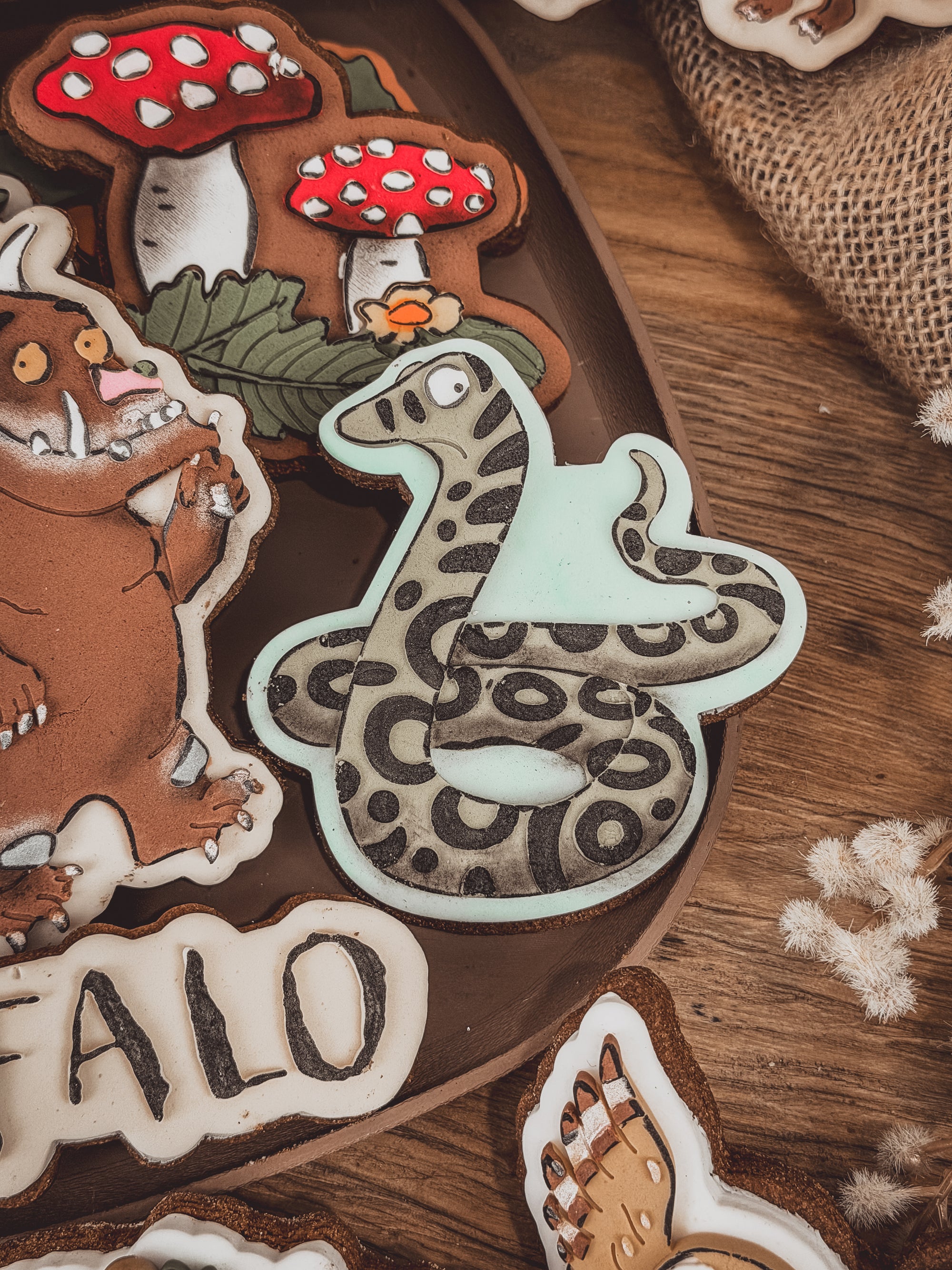 Storybook Snake Cookie Cutter &amp; Stamp