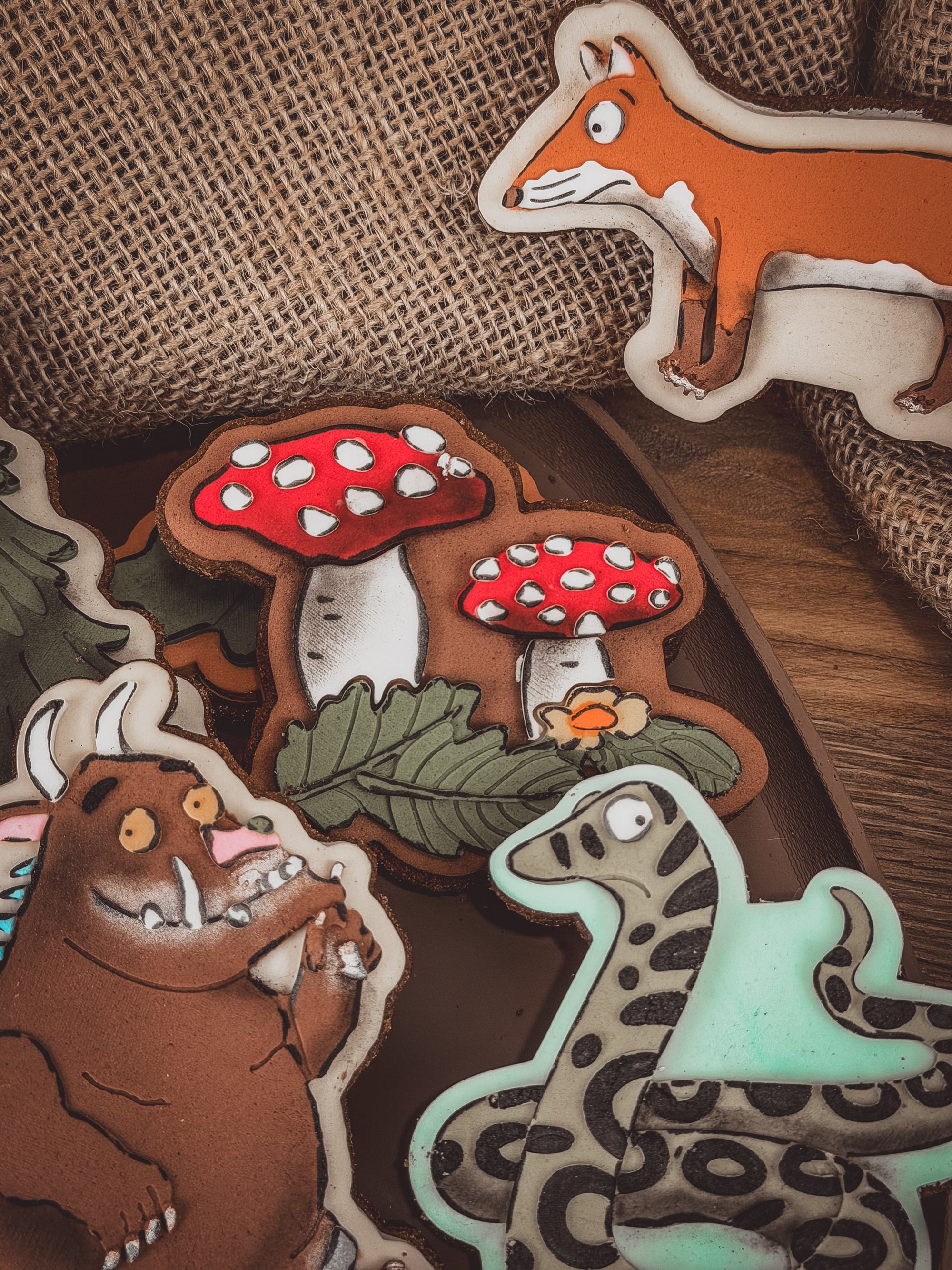 Storybook Mushrooms &amp; Florals Cookie Cutter &amp; Stamp