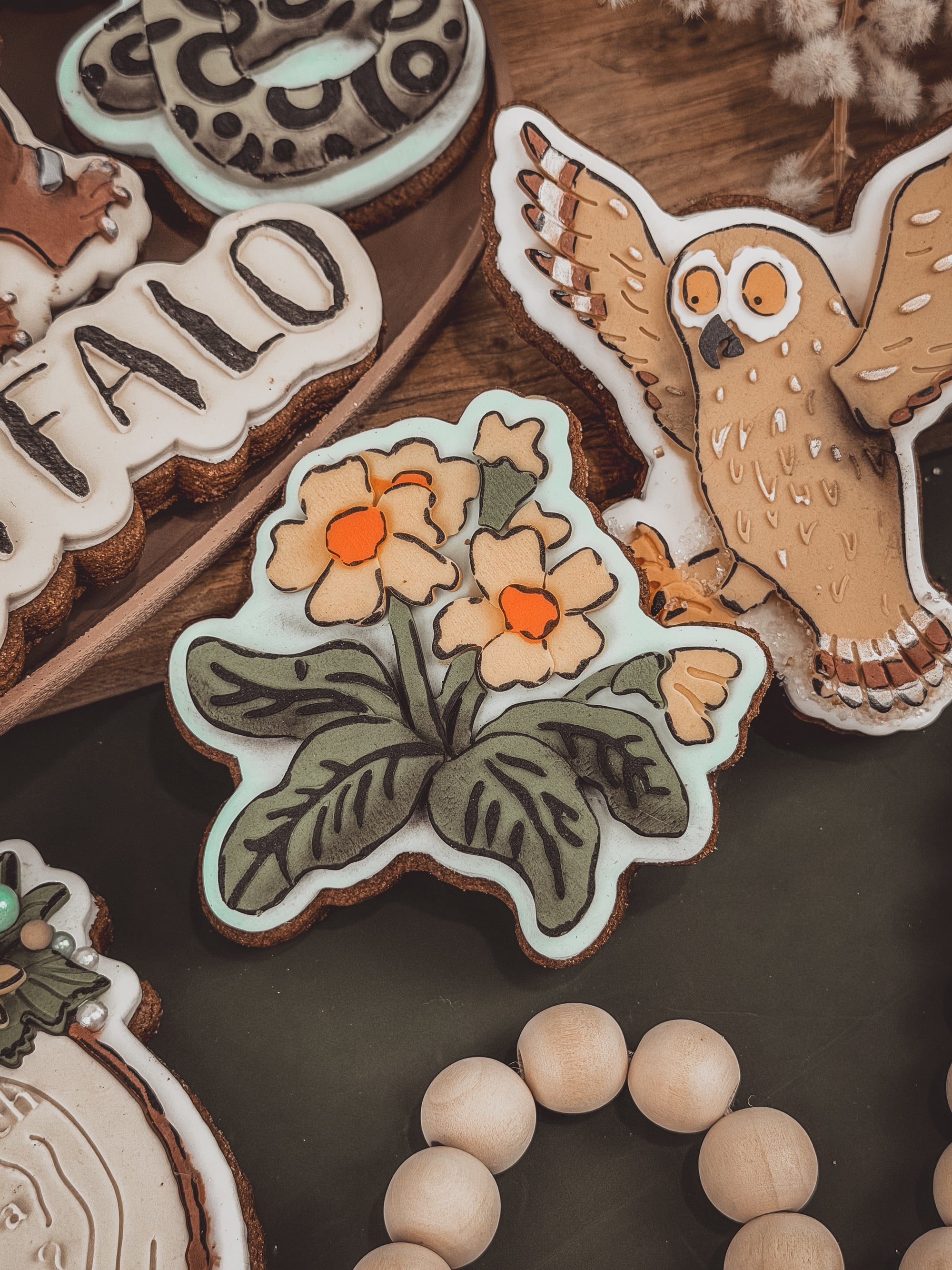 Storybook Flowers Cookie Cutter&amp; Stamp