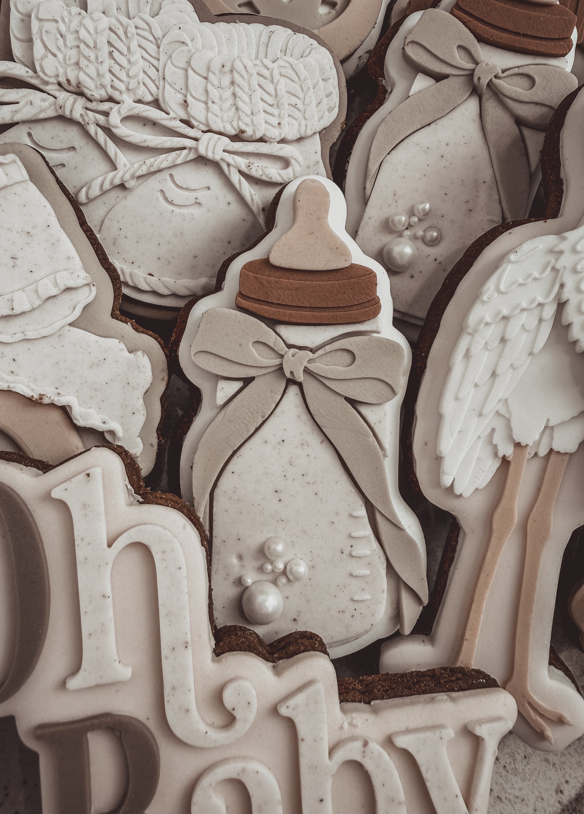 Baby Bottle With Bow Cookie Cutter &amp; Stamp