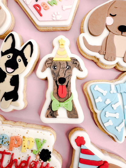 Greyhound Party Cookie Cutter & Stamp