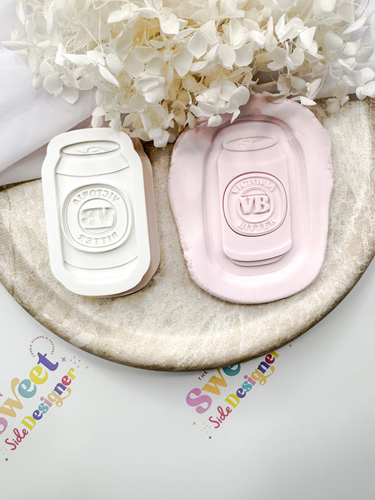 VB Can Cookie Cutter & Stamp