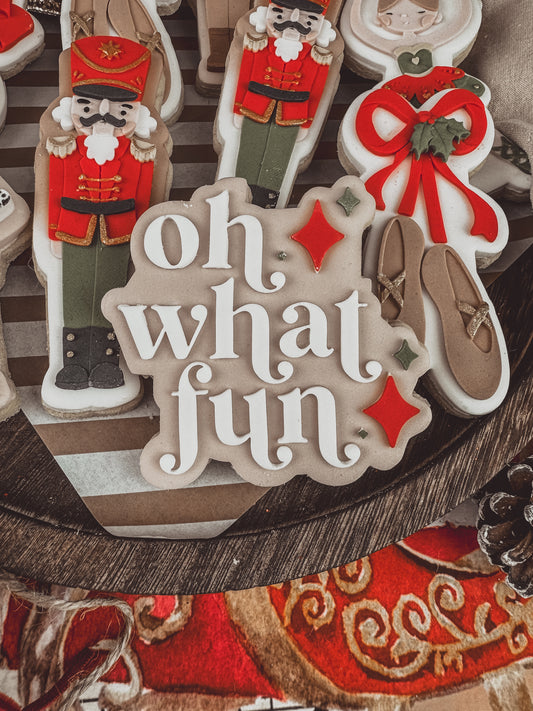 Oh What Fun Cookie Cutter & Stamp