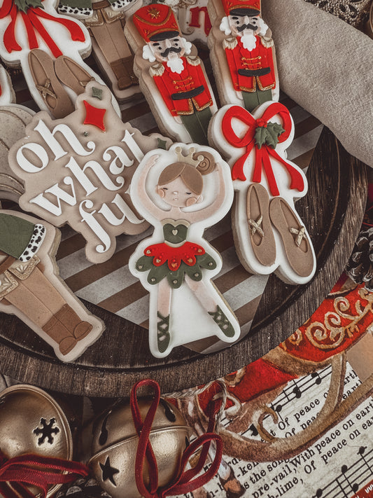 Nutcracker Ballerina Cookie Cutter & Stamp