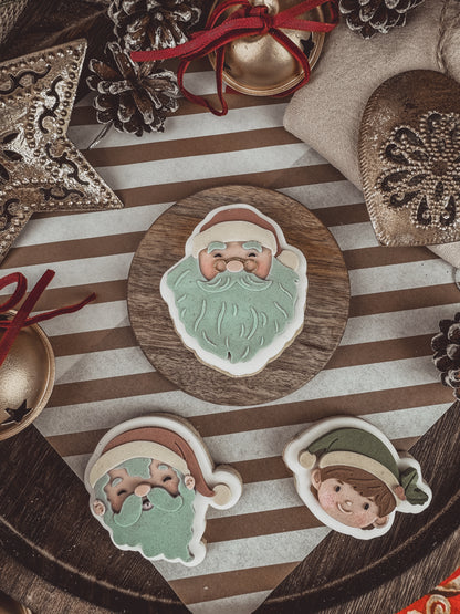 Classic Santa Face Cookie Cutter & Stamp