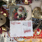 Vintage Santa Postcard Double Sided Cookie Backing Cards (QTY 5)