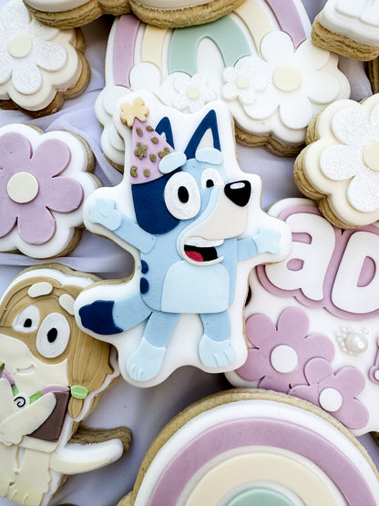 Blue Dog Party Cookie Cutter & Stamp