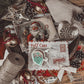 Vintage Santa Postcard Double Sided Cookie Backing Cards (QTY 5)