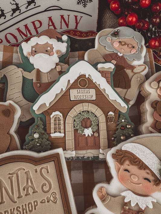 Santa's Workshop Cookie cutter & Stamp