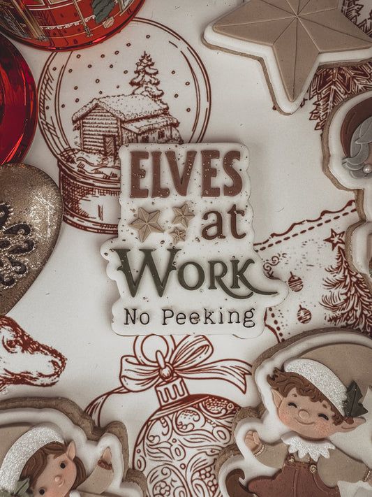 Elves At Work Cookie Cutter & Stamp