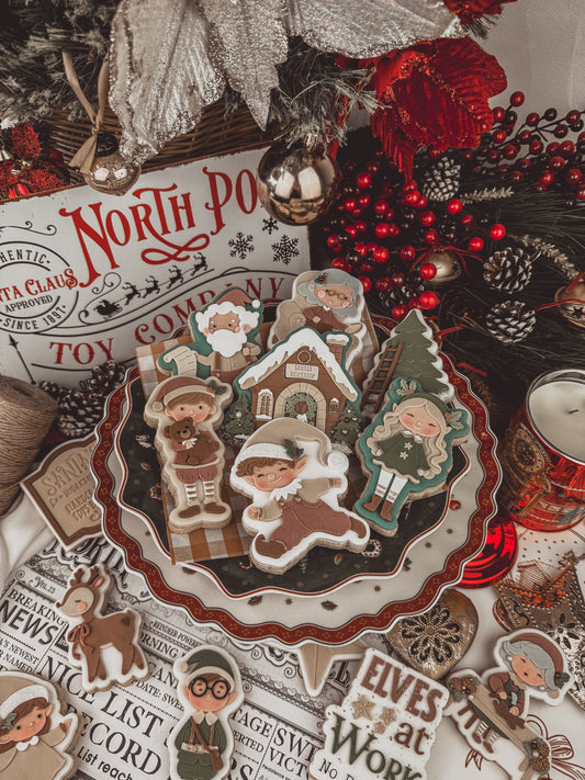Santa With List Cookie Cutter & Stamp