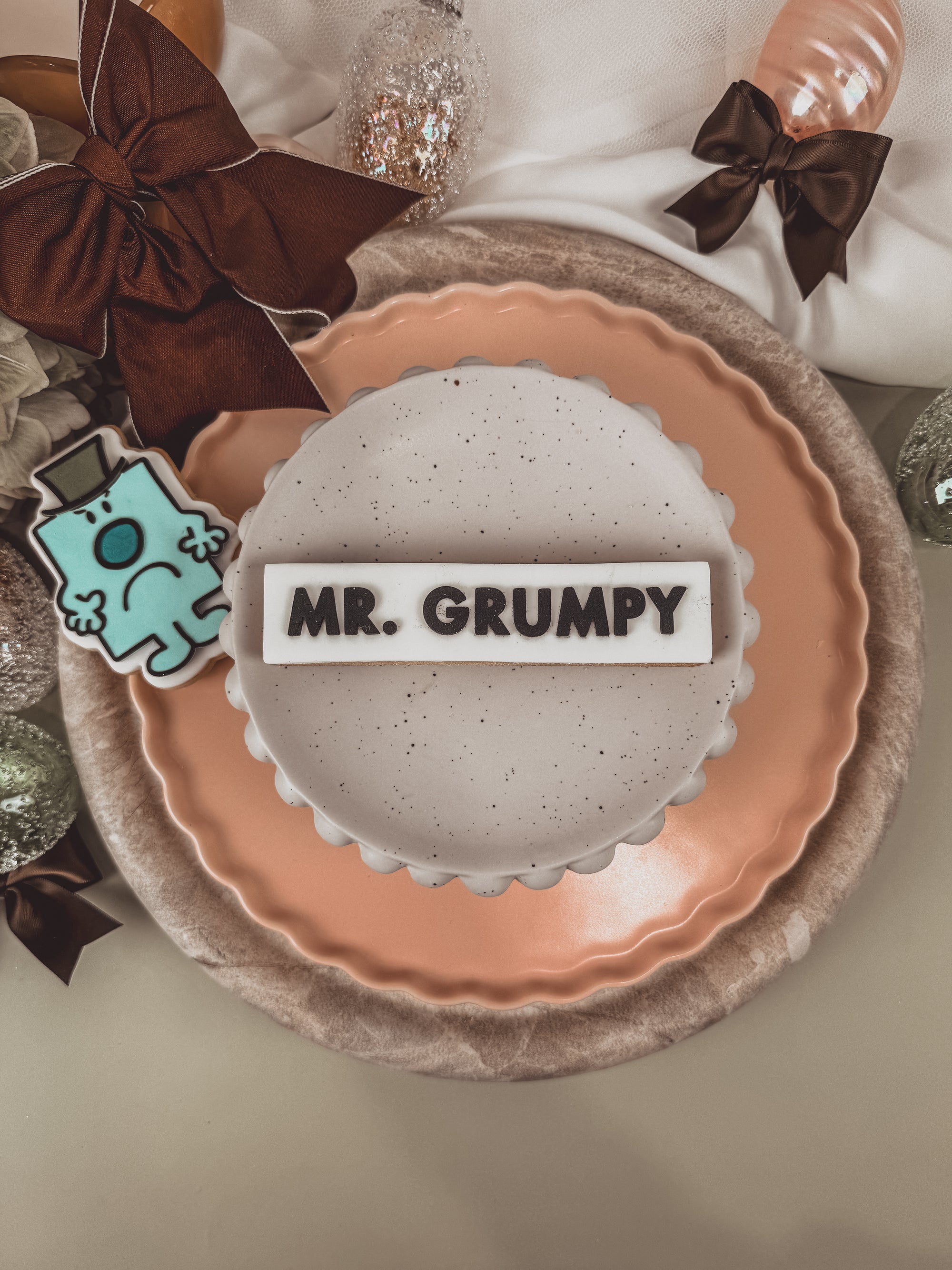 Grumpy Text Cookie Cutter &amp; Stamp