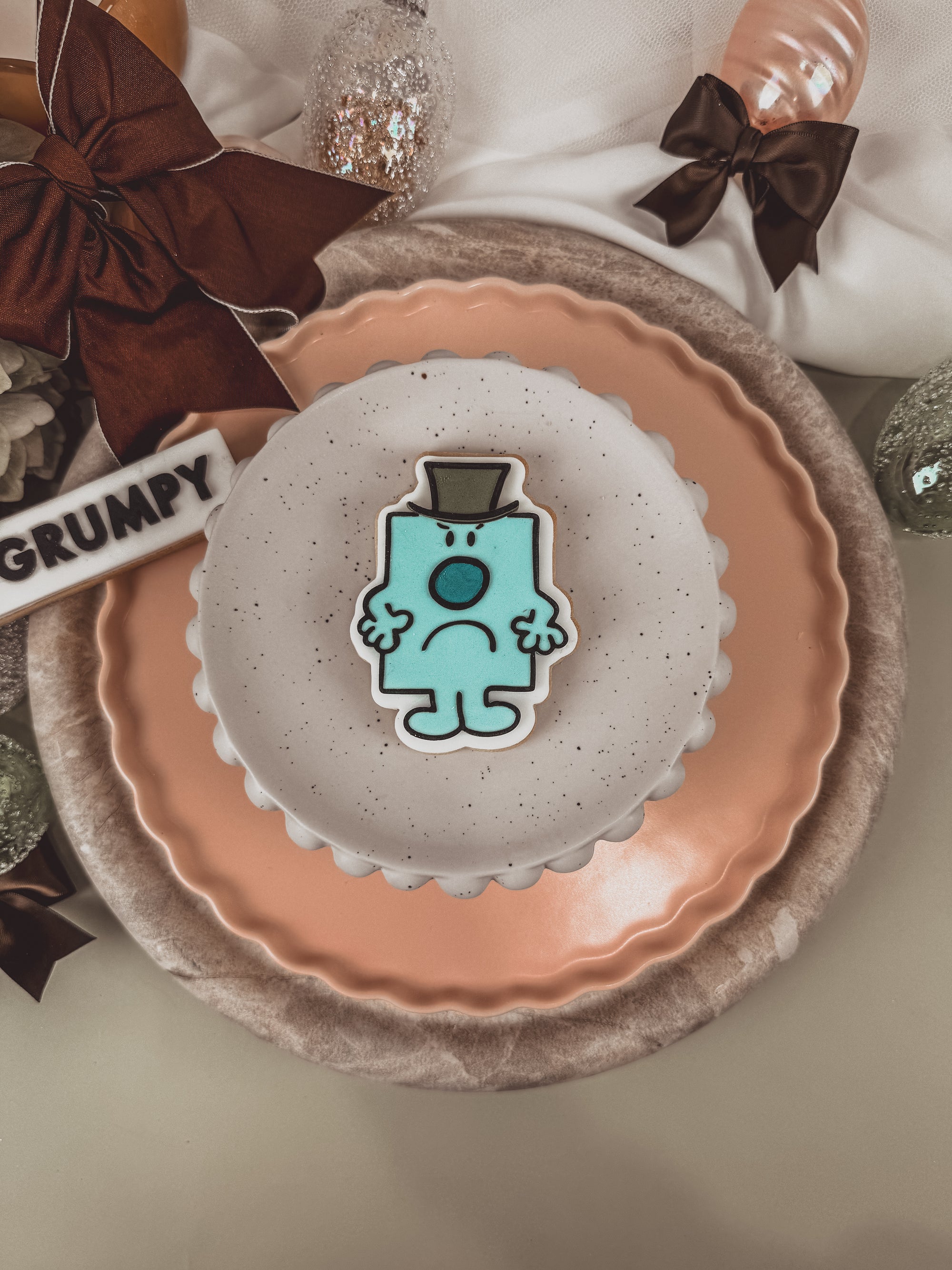 Grumpy Text Cookie Cutter &amp; Stamp