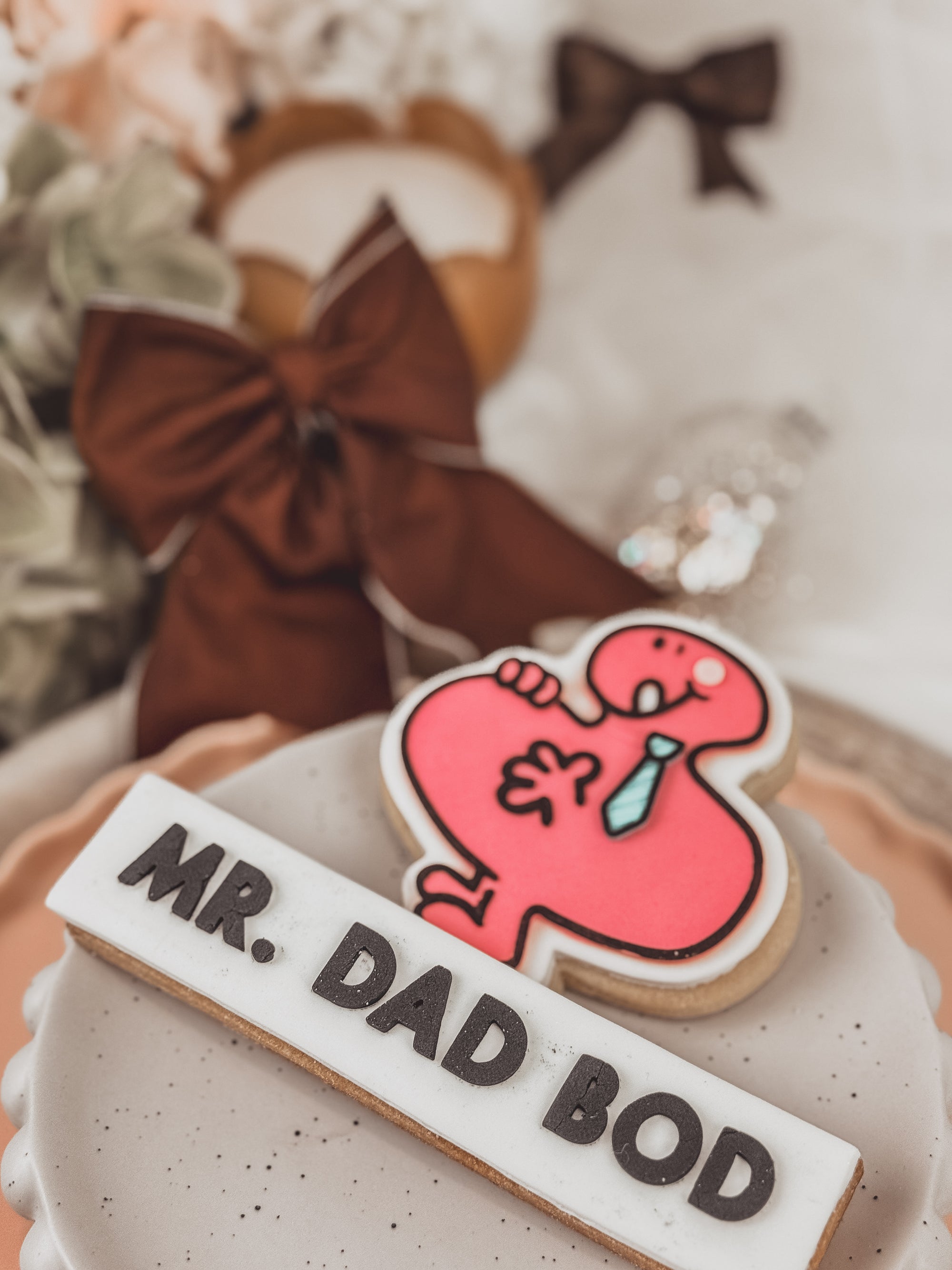Funny Dad Bod Character Cookie Cutter &amp; Stamp