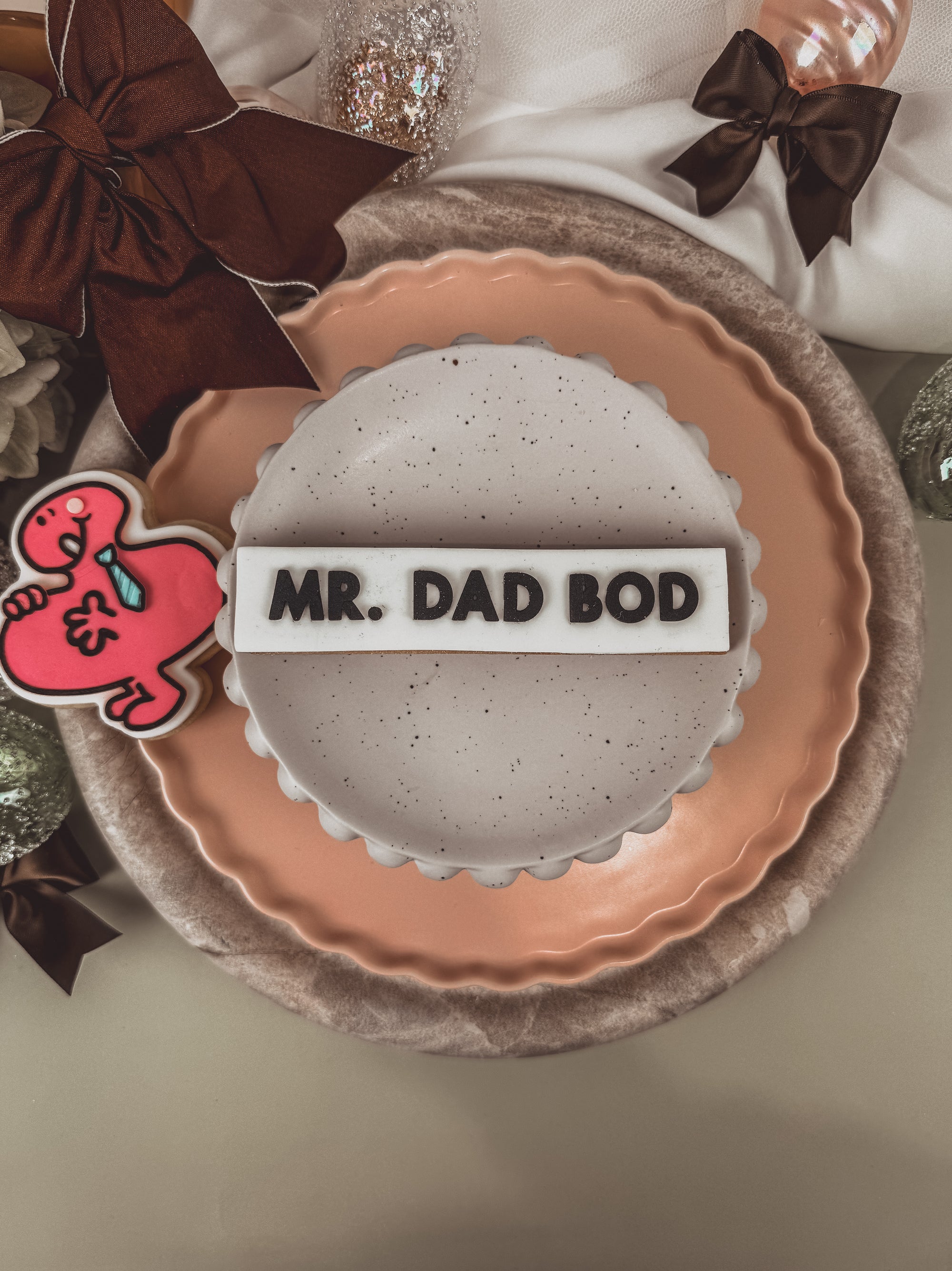 Funny Dad Bod Character Cookie Cutter &amp; Stamp