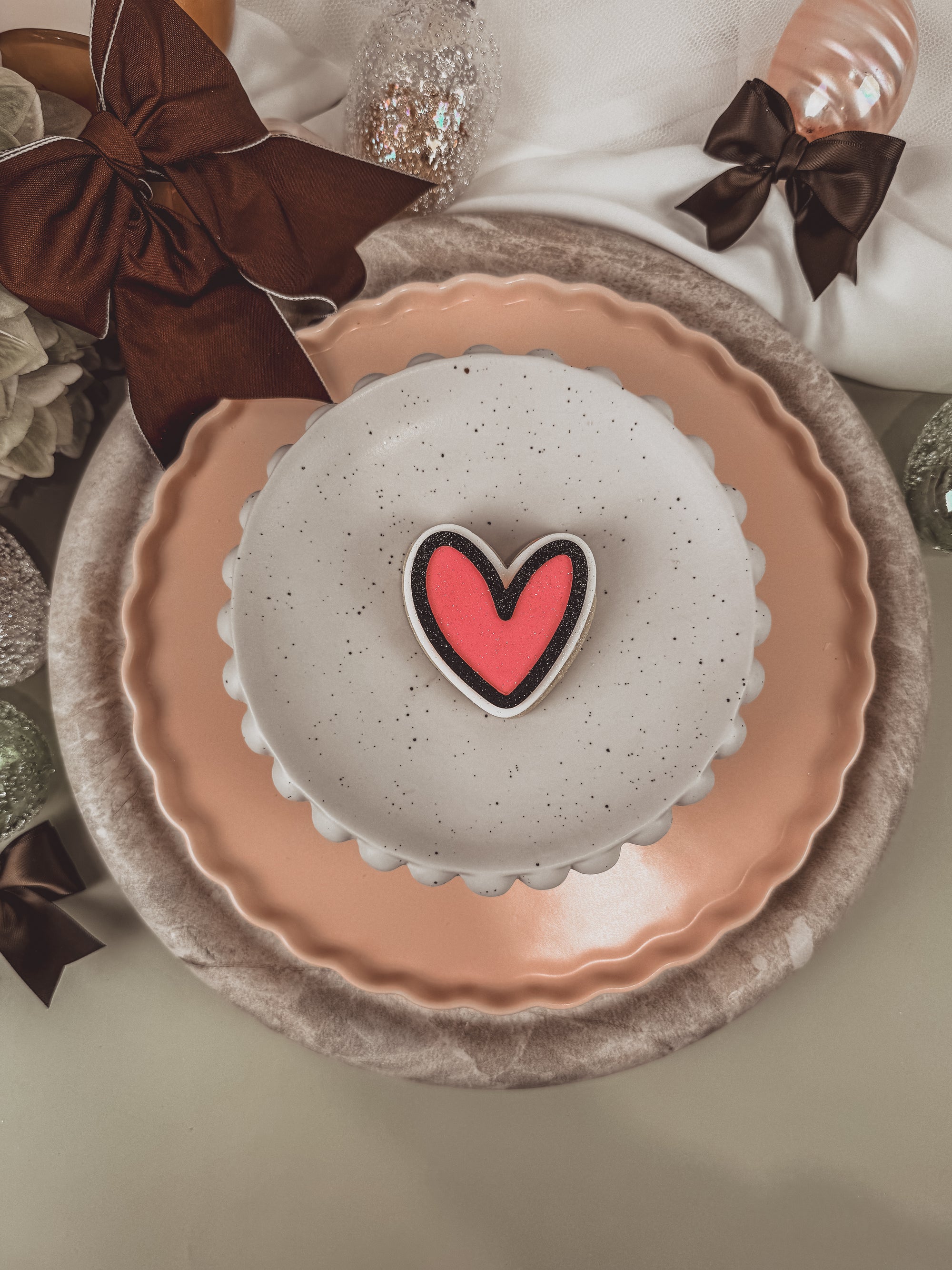 MEN Theme Heart SMALLER Cookie Cutter &amp; Stamp