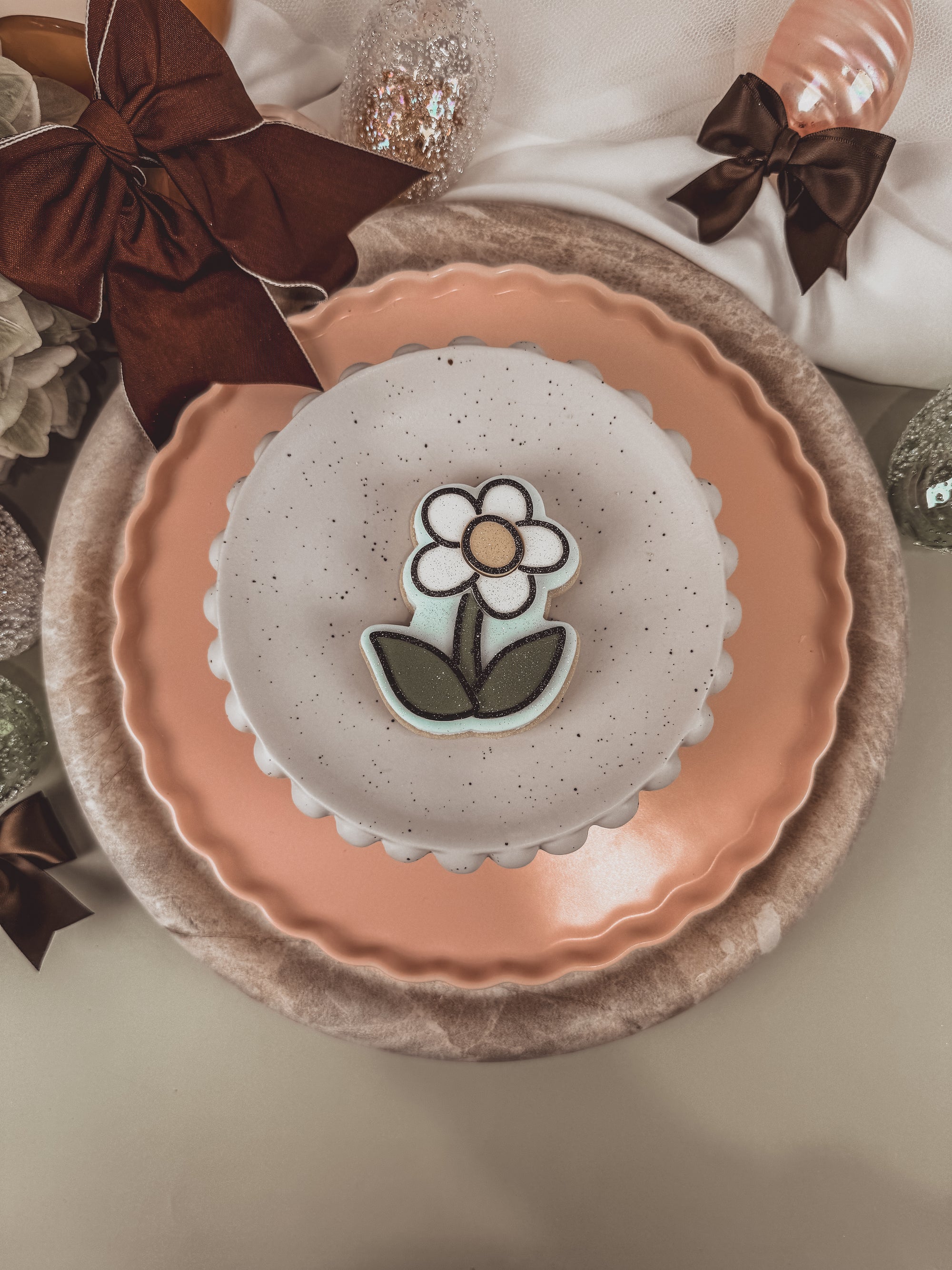 Cartoon Flower Cookie Cutter &amp; Stamp