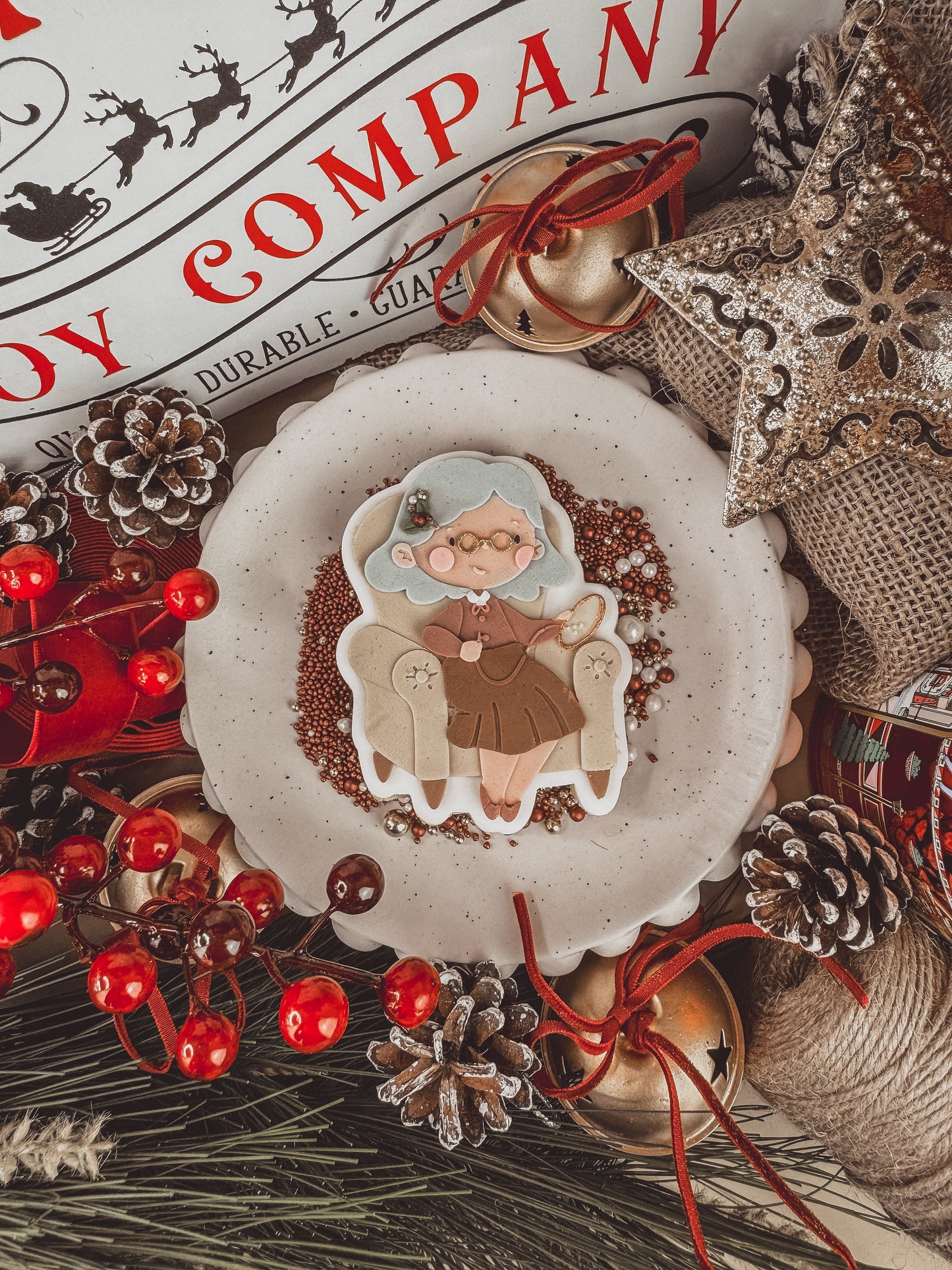 Mrs. Claus Cookie Cutter & Stamp