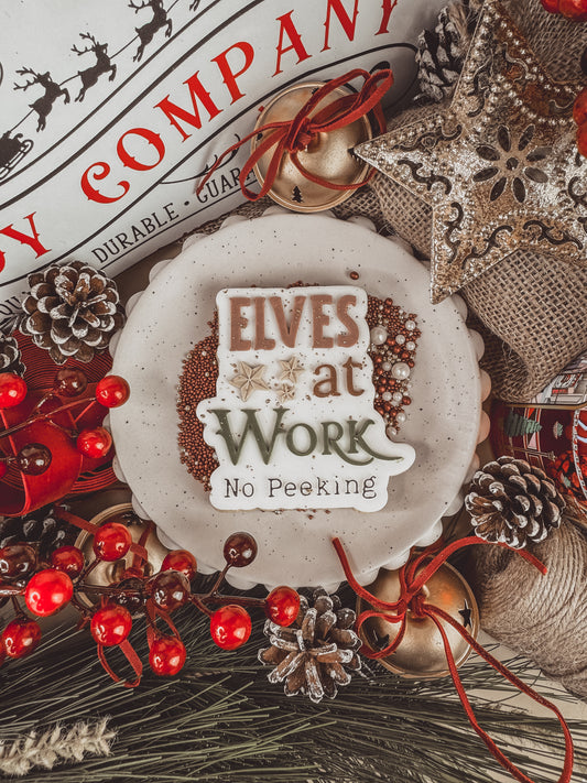 Elves At Work Cookie Cutter & Stamp