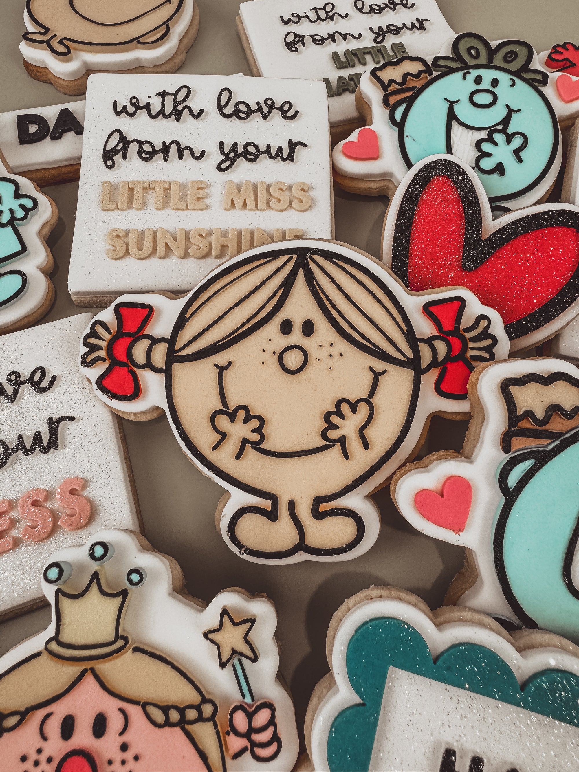 With Love, From Little Miss Sunshine Text Cookie Cutter &amp; Stamp