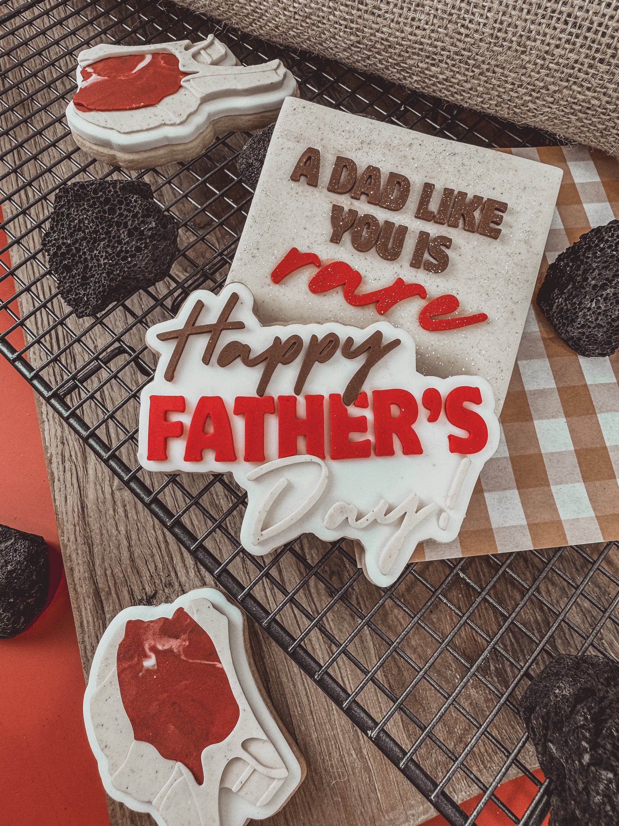 Happy Fathers Day NEW Cookie Cutter &amp; Stamp