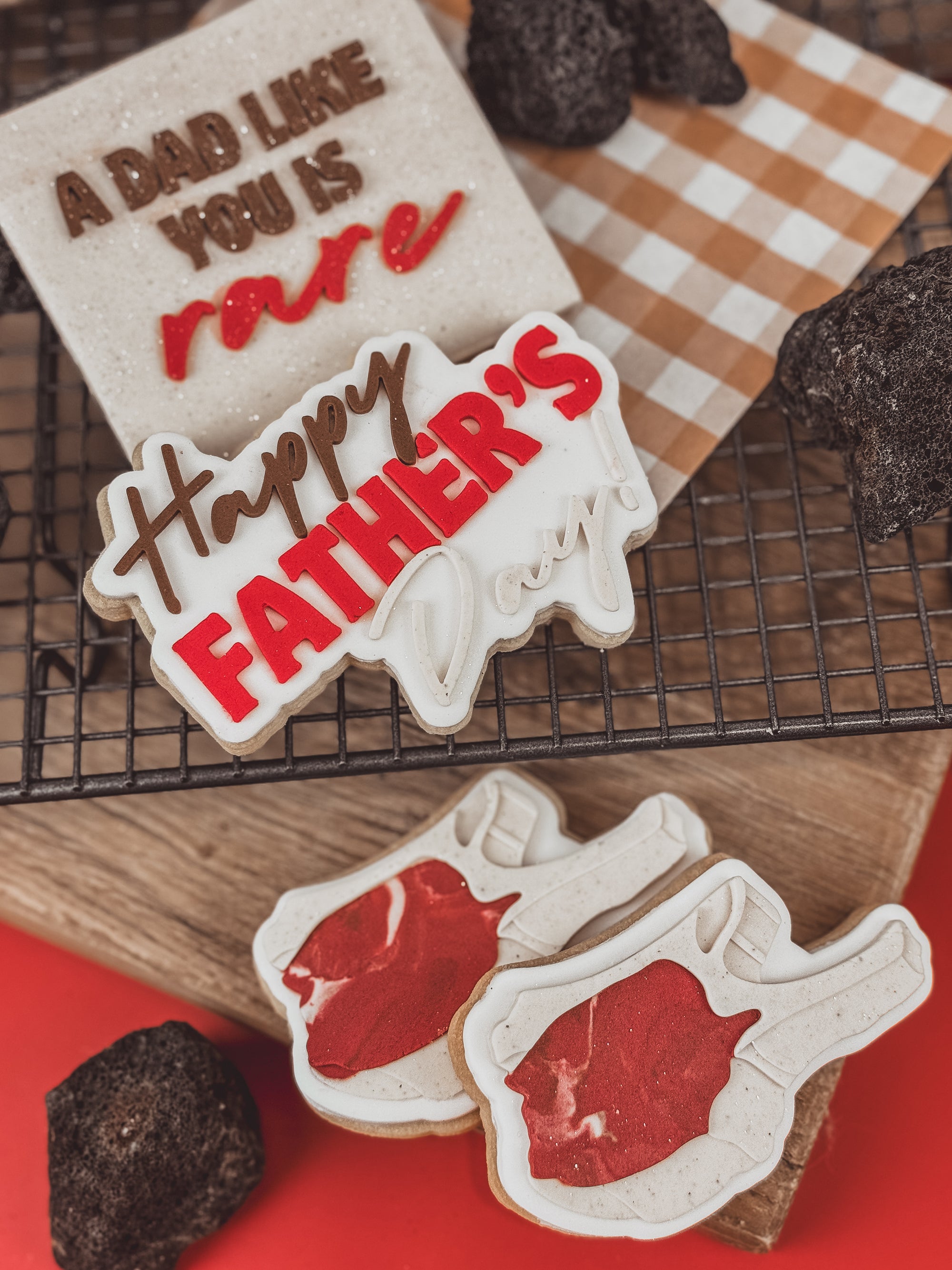 Happy Fathers Day NEW Cookie Cutter &amp; Stamp