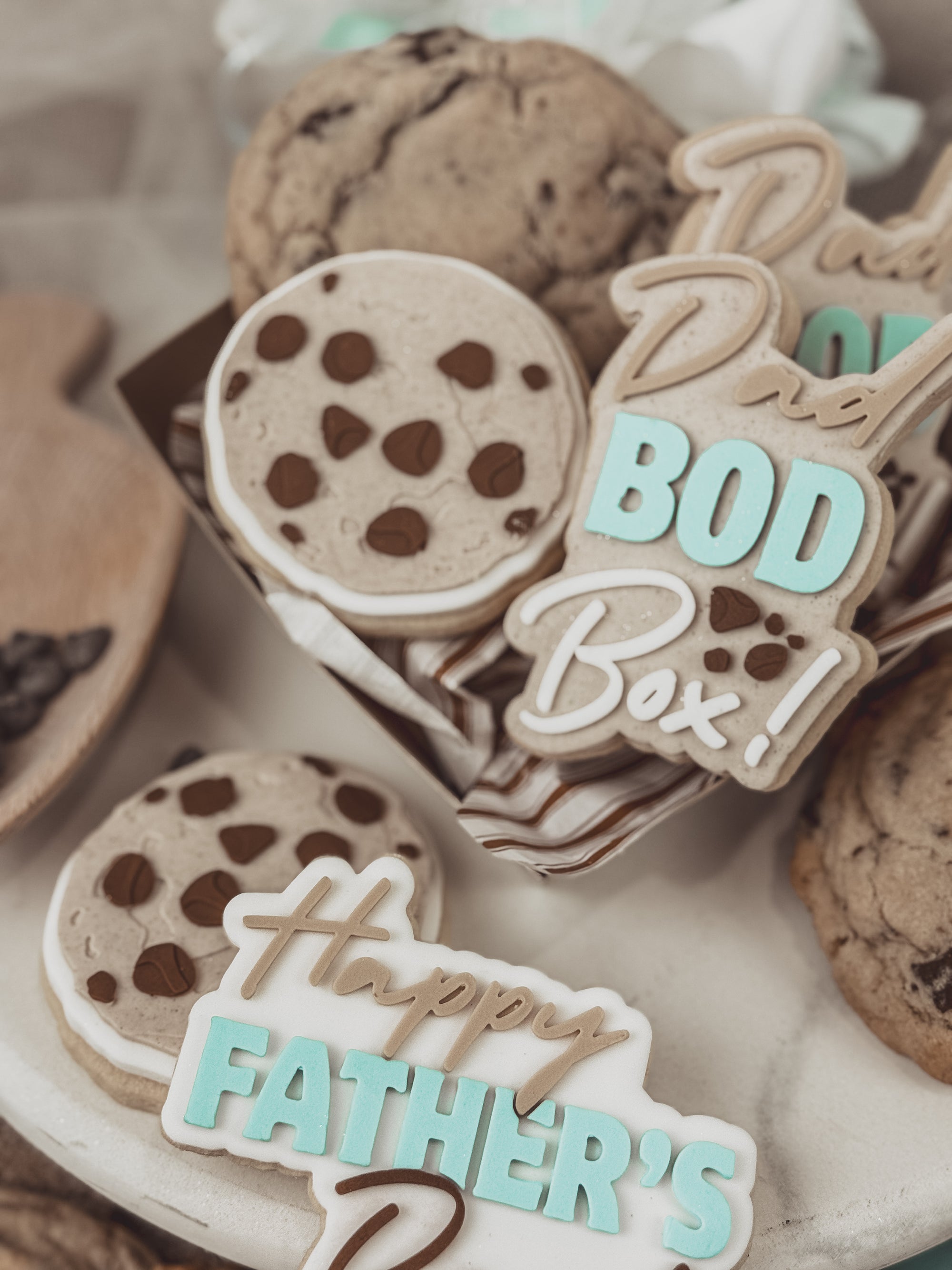 Dad Bod Box Text Cookie Cutter &amp; Stamp