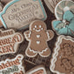 Mrs Claus. Gingerbread Bakery Sign Cookie Cutter & Stamp