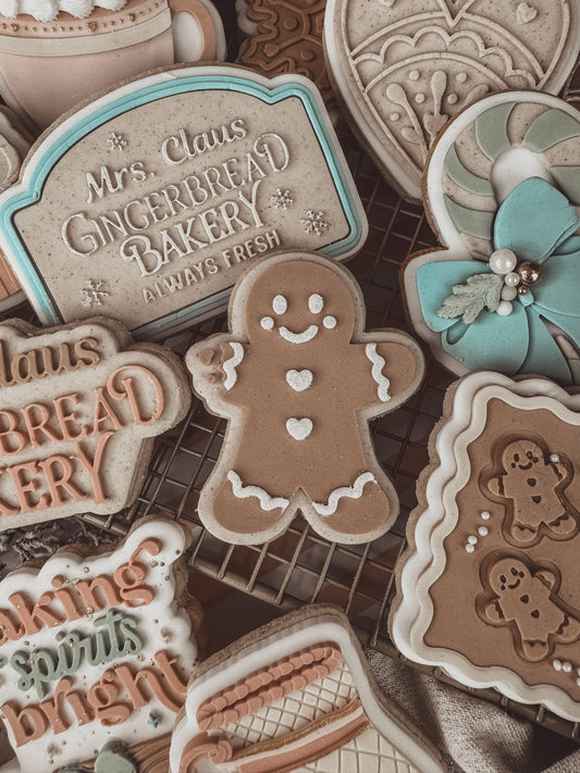 Nibbled Gingerbread Man Cookie Cutter & Stamp