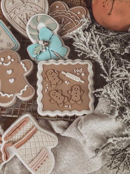 Baking Gingerbread Cookie Cutter & Stamp
