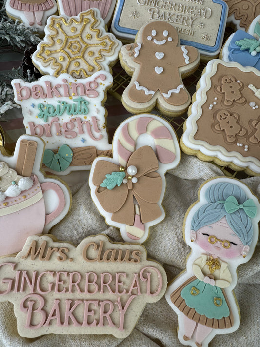 Candy Cane With Bow Cookie Cutter & Stamp