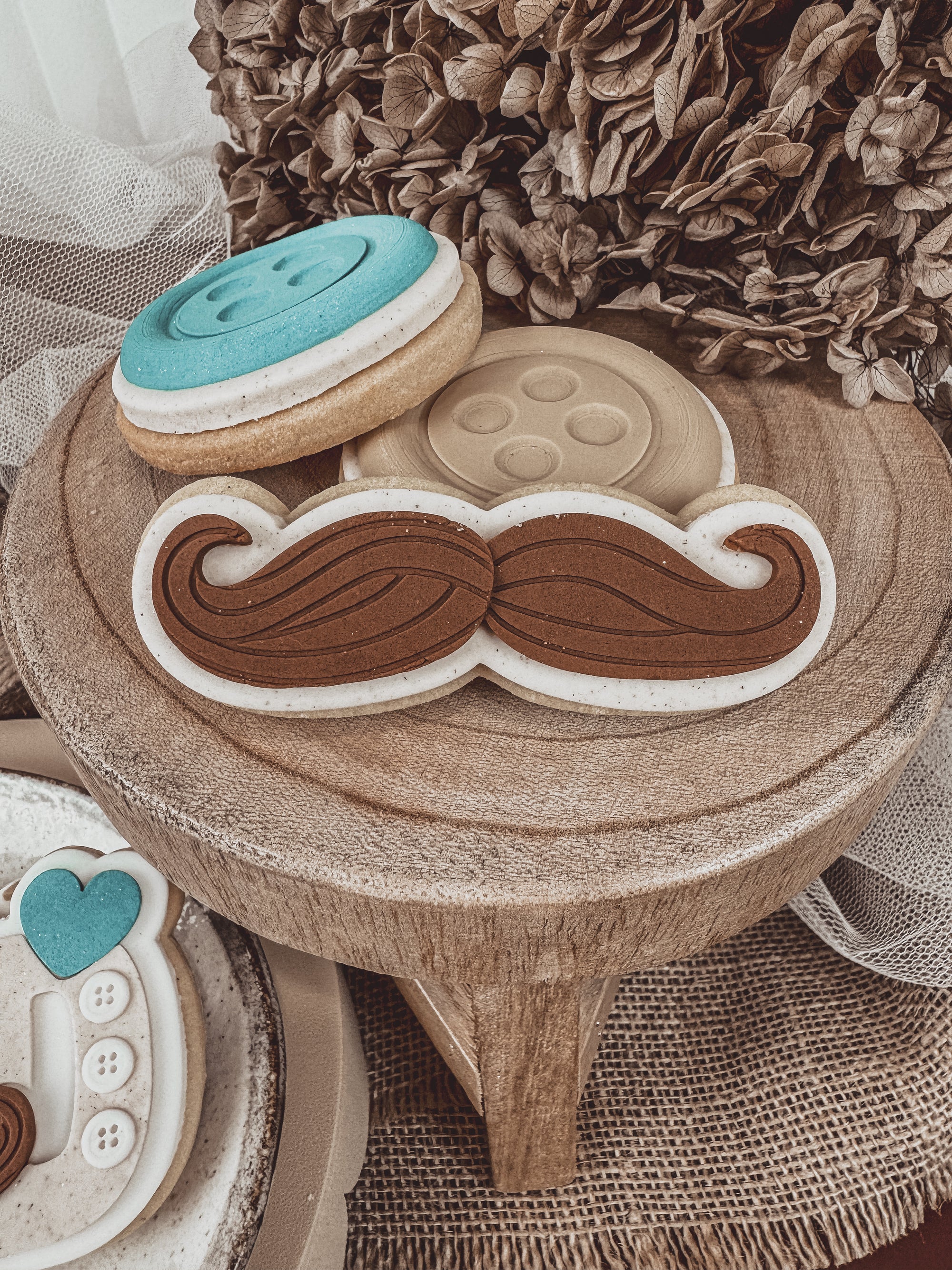 Moustache Cookie Cutter &amp; Stamp