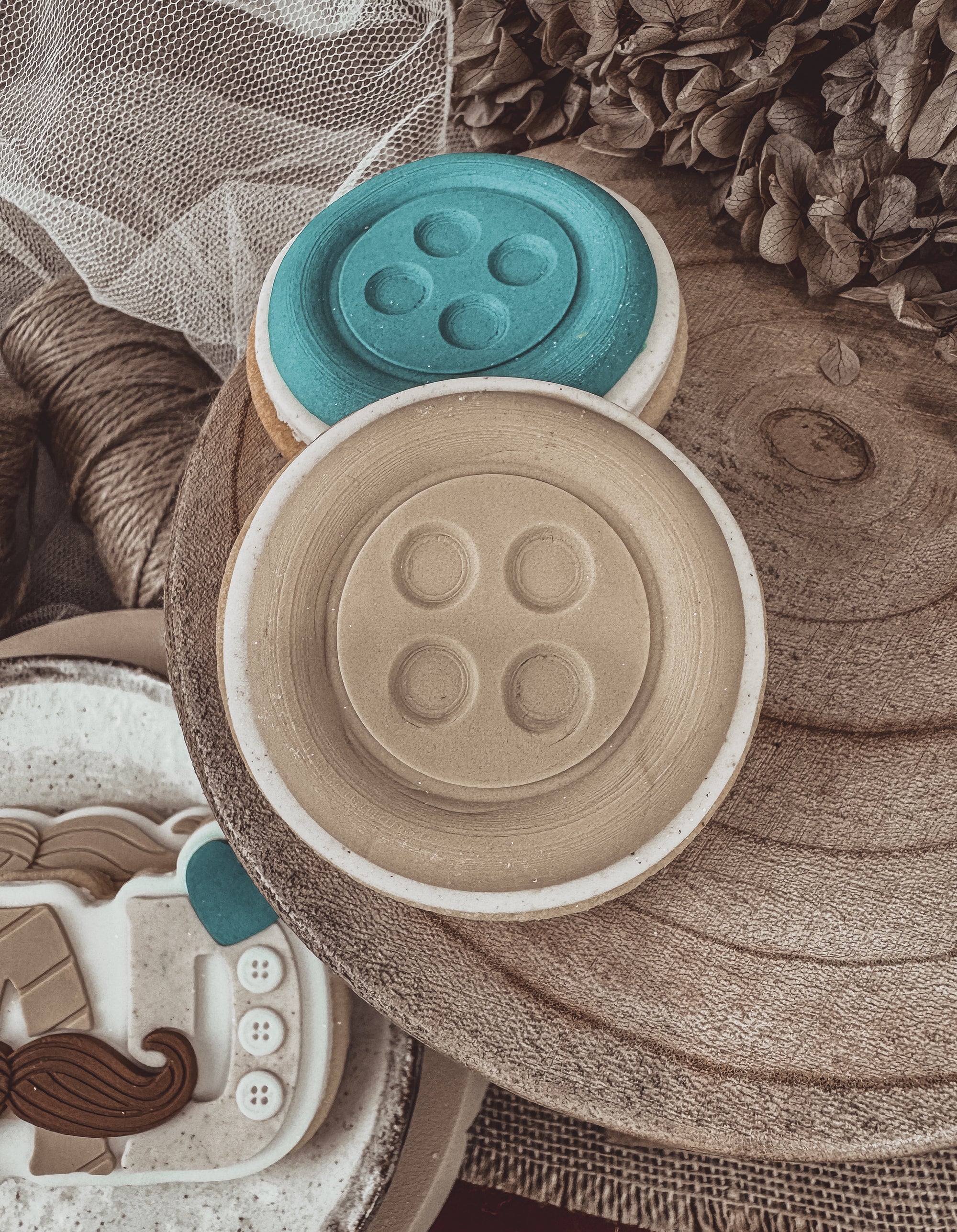 Button Cookie Cutter &amp; Stamp