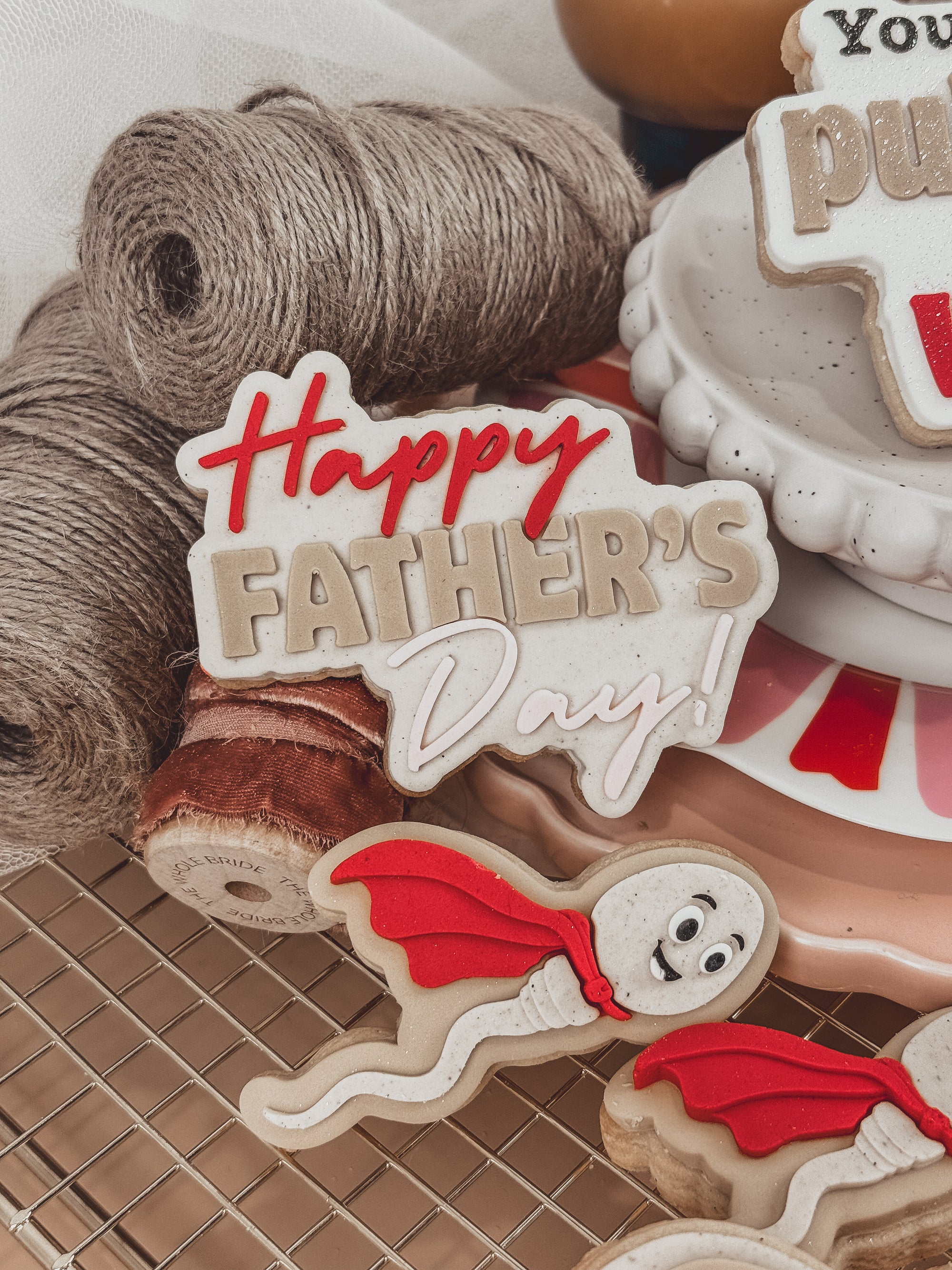 Happy Fathers Day NEW Cookie Cutter &amp; Stamp
