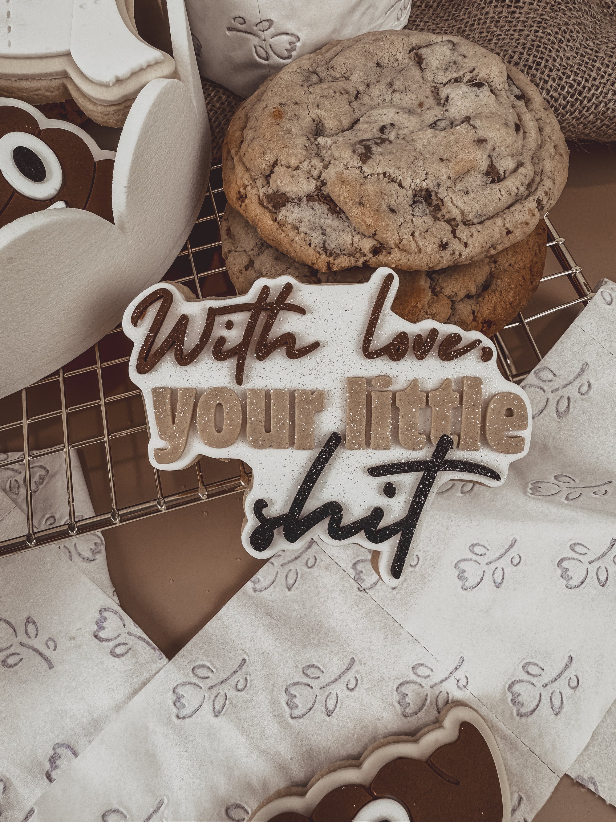 With Love, Your Little S**t Cookie Cutter &amp; Stamp