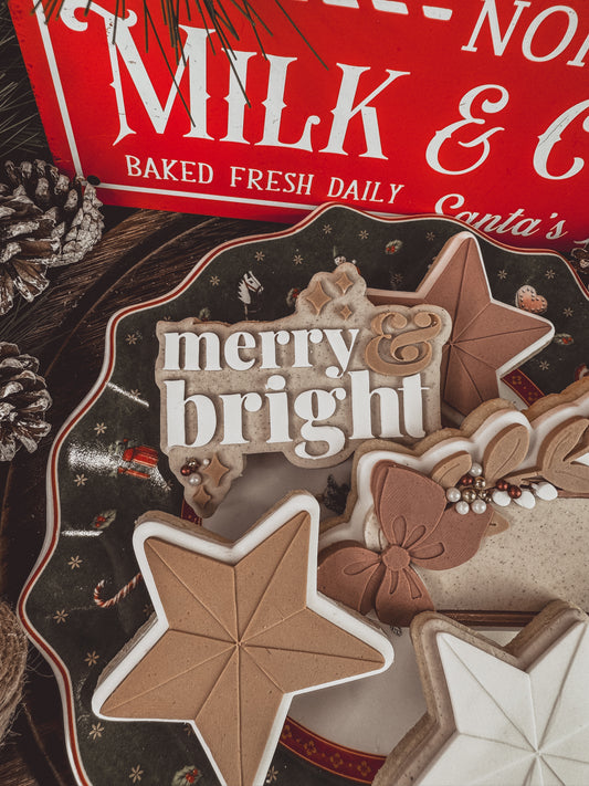 Merry & Bright Cookie Cutter & Stamp