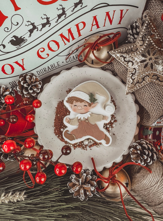 Boy Elf Cookie Cutter & Stamp
